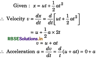 RBSE Class 11 Physics Important Questions Chapter 3 Motion in a Straight Line 20
