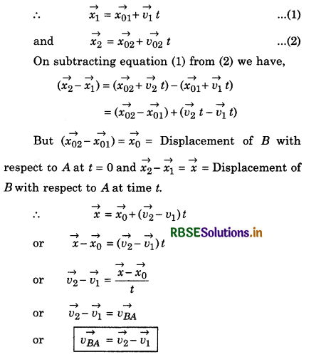 RBSE Class 11 Physics Important Questions Chapter 3 Motion in a Straight Line 28