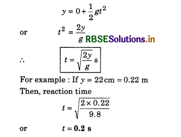 RBSE Class 11 Physics Important Questions Chapter 3 Motion in a Straight Line 38