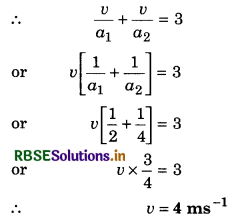 RBSE Class 11 Physics Important Questions Chapter 3 Motion in a Straight Line 62