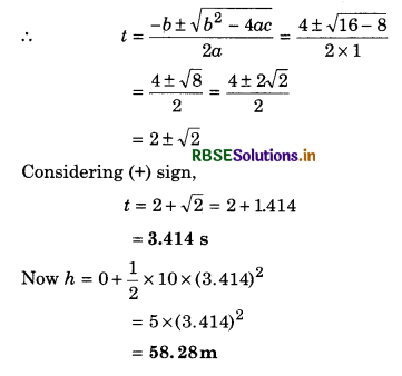 RBSE Class 11 Physics Important Questions Chapter 3 Motion in a Straight Line 65