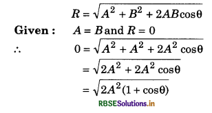 RBSE Class 11 Physics Important Questions Chapter 4 Motion in a Plane 1