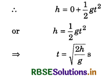 RBSE Class 11 Physics Important Questions Chapter 4 Motion in a Plane 11