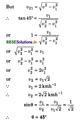 RBSE Class 11 Physics Important Questions Chapter 4 Motion in a Plane 24