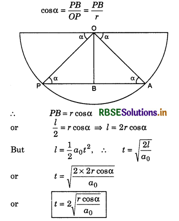 RBSE Class 11 Physics Important Questions Chapter 4 Motion in a Plane 34