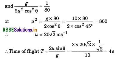 RBSE Class 11 Physics Important Questions Chapter 4 Motion in a Plane 35