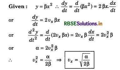 RBSE Class 11 Physics Important Questions Chapter 4 Motion in a Plane 36