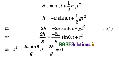 RBSE Class 11 Physics Important Questions Chapter 4 Motion in a Plane 55