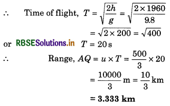 RBSE Class 11 Physics Important Questions Chapter 4 Motion in a Plane 98