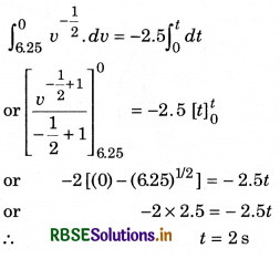 RBSE Class 11 Physics Important Questions Chapter 4 Motion in a Plane 132