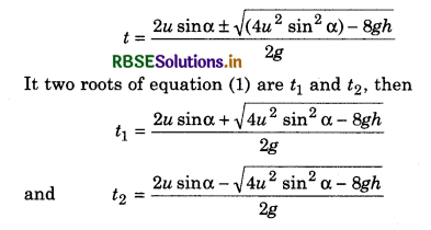 RBSE Class 11 Physics Important Questions Chapter 4 Motion in a Plane 139