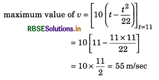 RBSE Class 11 Physics Important Questions Chapter 4 Motion in a Plane 142