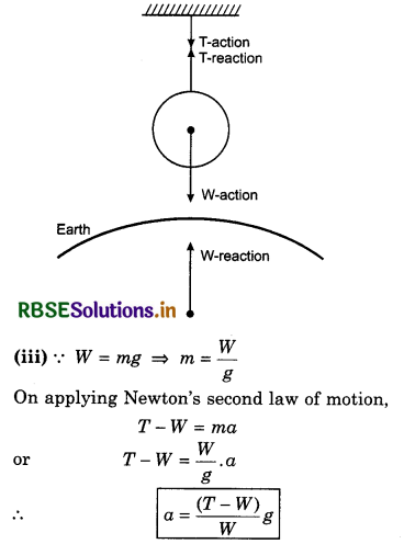 RBSE Class 11 Physics Important Questions Chapter 5 Laws of Motion 13