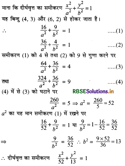 RBSE Solutions for Class 11 Maths Chapter 11 शंकु परिच्छेद Ex 11.3 2