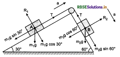 RBSE Class 11 Physics Important Questions Chapter 5 Laws of Motion 54