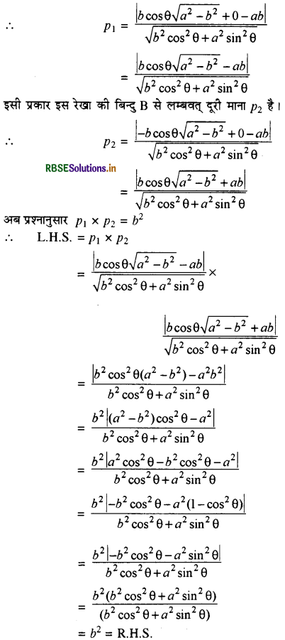 RBSE Solutions for Class 11 Maths Chapter 10 सरल रेखाएँ विविध प्रश्नावली 22