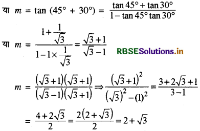RBSE Solutions for Class 11 Maths Chapter 10 सरल रेखाएँ Ex 10.2 2