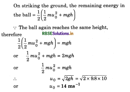 RBSE Class 11 Physics Important Questions Chapter 6 Work, Energy and Power 54