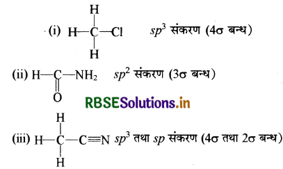 RBSE Class 11 Chemistry Important Questions Chapter 4 रासायनिक आबंधन तथा आण्विक संरचना 15
