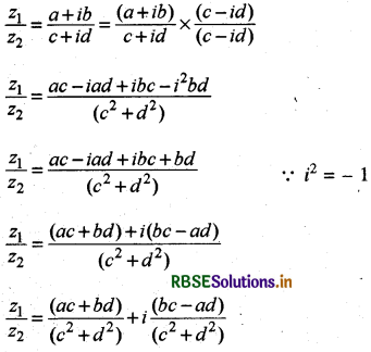 RBSE Class 11 Maths Notes Chapter 5 सम्मिश्र संख्याएँ और द्विघातीय समीकरण 3