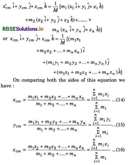RBSE Class 11 Physics Important Questions Chapter 7 System of Particles and Rotational Motion 62