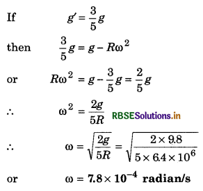 RBSE Class 11 Physics Important Questions Chapter 8 Gravitation 16