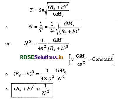 RBSE Class 11 Physics Important Questions Chapter 8 Gravitation 20