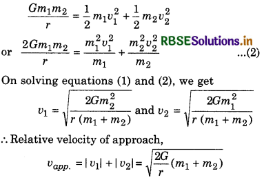 RBSE Class 11 Physics Important Questions Chapter 8 Gravitation 26