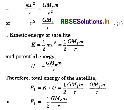 RBSE Class 11 Physics Important Questions Chapter 8 Gravitation 28