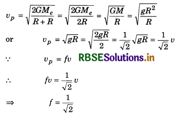 RBSE Class 11 Physics Important Questions Chapter 8 Gravitation 29