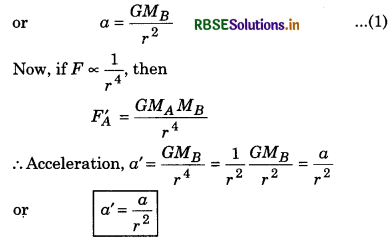 RBSE Class 11 Physics Important Questions Chapter 8 Gravitation 8