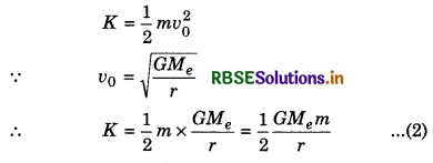 RBSE Class 11 Physics Important Questions Chapter 8 Gravitation 61