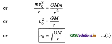 RBSE Class 11 Physics Important Questions Chapter 8 Gravitation 64