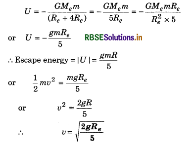RBSE Class 11 Physics Important Questions Chapter 8 Gravitation 85