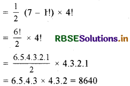 RBSE Class 11 Maths Important Questions Chapter 7 क्रमचय और संचयं 8
