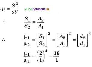 RBSE Class 11 Physics Important Questions Chapter 9 Mechanical Properties of Solids 11