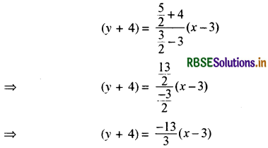 RBSE Class 11 Maths Important Questions Chapter 10 सरल रेखाएँ 9