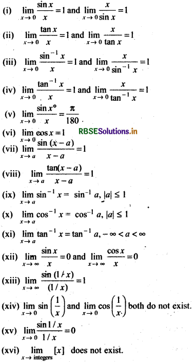 RBSE Class 11 Maths Notes Chapter 13 Limits and Derivatives 12