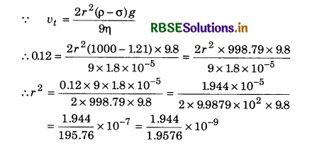 RBSE Class 11 Physics Important Questions Chapter 10 Mechanical Properties of Fluids 36