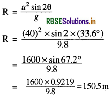 RBSE Solutions for Class 11 Physics Chapter 4 समतल में गति 22