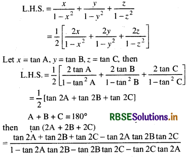 RBSE Class 11 Maths Important Questions Chapter 3 Trigonometric Functions 14