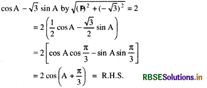 RBSE Class 11 Maths Important Questions Chapter 3 Trigonometric Functions 21