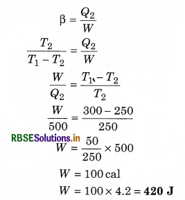 RBSE Class 11 Physics Important Questions Chapter 12 Thermodynamics 54