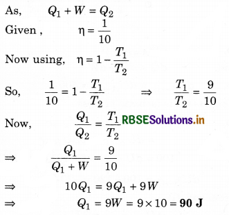 RBSE Class 11 Physics Important Questions Chapter 12 Thermodynamics 60