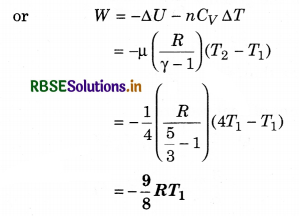 RBSE Class 11 Physics Important Questions Chapter 12 Thermodynamics 65