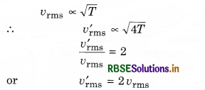 RBSE Class 11 Physics Important Questions Chapter 13 Kinetic Theory 2