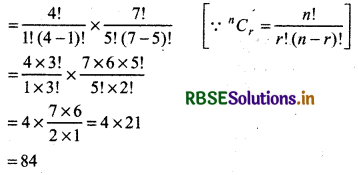 RBSE Class 11 Maths Important Questions Chapter 7 Permutations and Combinations 2