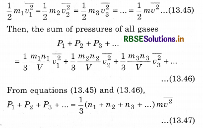 RBSE Class 11 Physics Important Questions Chapter 13 Kinetic Theory 23