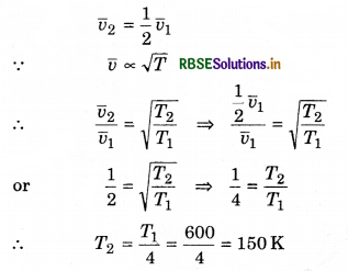 RBSE Class 11 Physics Important Questions Chapter 13 Kinetic Theory 47