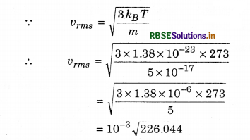 RBSE Class 11 Physics Important Questions Chapter 13 Kinetic Theory 49